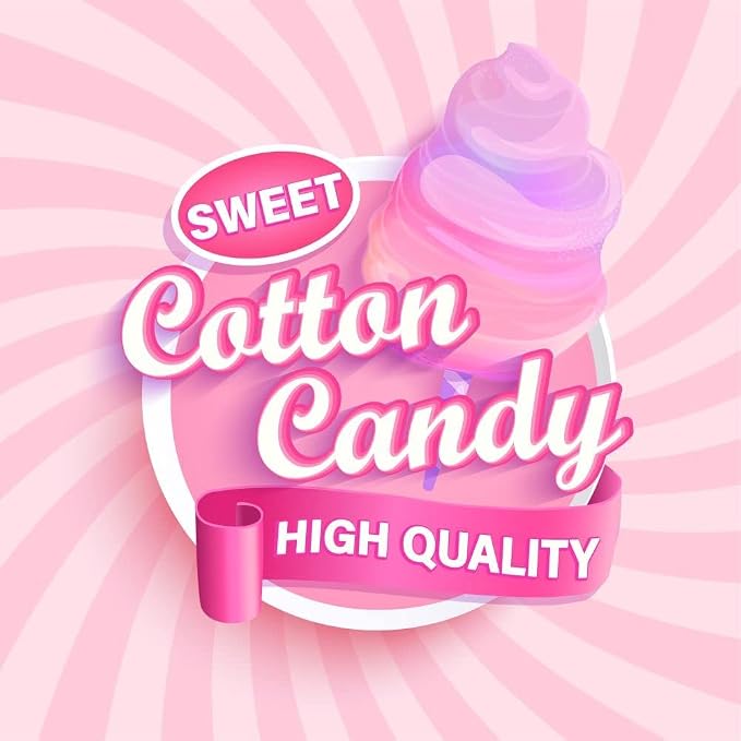 Oasis Supply, Heavy Duty Cotton Candy Bags - Carnival Ferris Wheel Design - 100 count, Twist Ties are Included