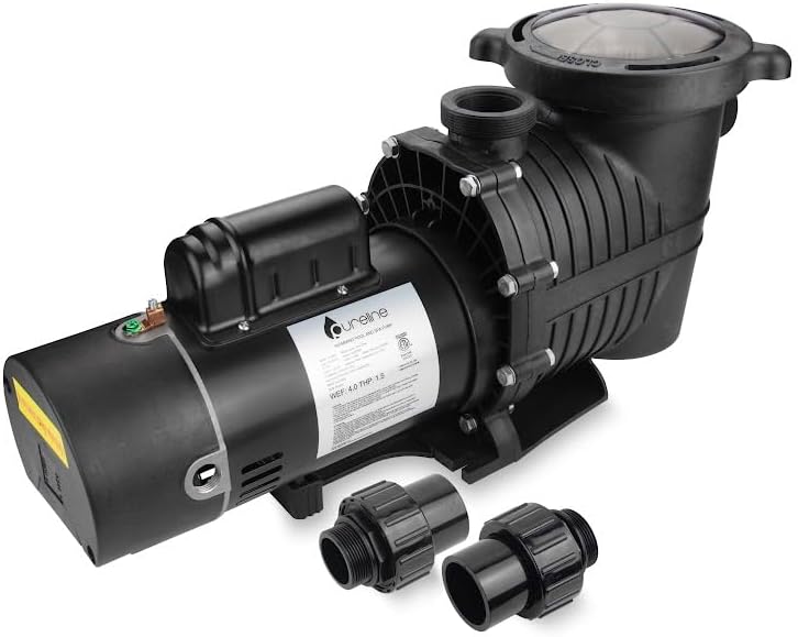 Pureline 1 HP Pure Flow Pump, Inground Pool, Single Speed, 115-230 Volt