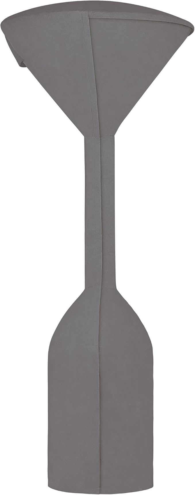 Easy-Going Stand-Up Patio Heater Cover with Zipper and Storage Bag, Waterproof Outdoor Heater Cover Dustproof, UV-Resisant, Wind-Resistant (95"H x 34"D x 19"B, Grey)