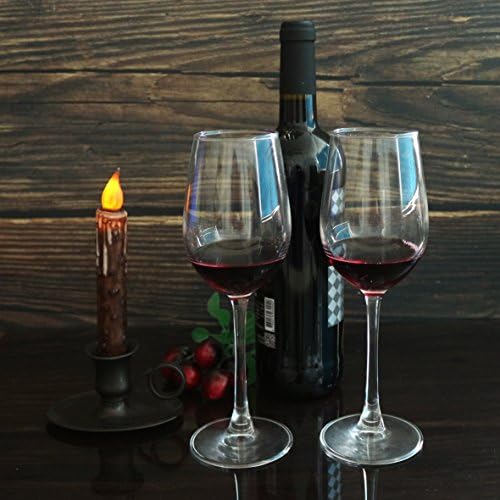 CVHOMEDECO. Real Wax Hand Dipped Battery Operated LED Timer Taper Candles Country Primitive Flameless Lights Décor, 6-3/4 Inch, Brown, 3 PCS in a Package - Image 3