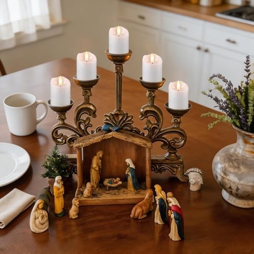 400+ Hour Flameless Votive Candles with Remote Timer, White - Image 5
