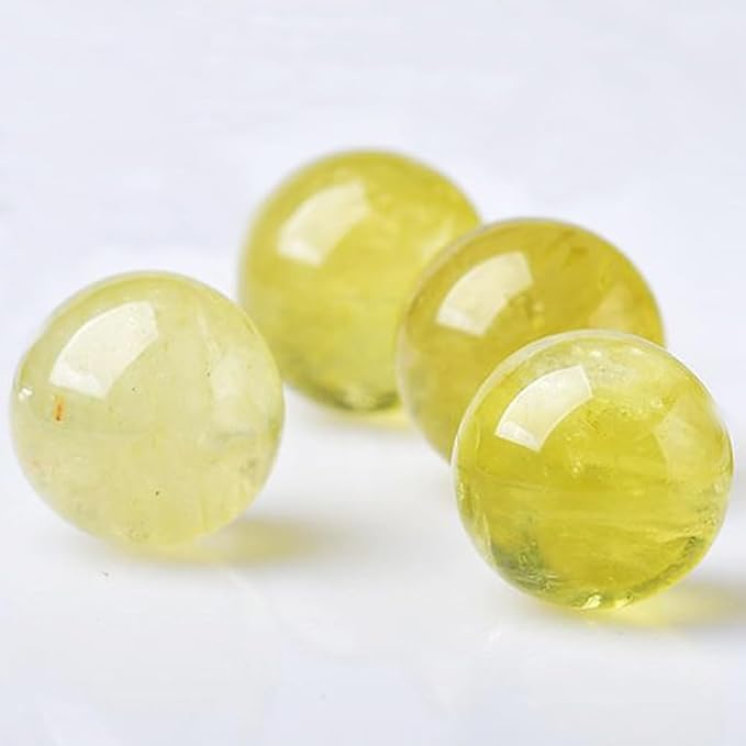 2-2.4 inch Natural Citrine Crystal Ball with Stand, Hand Polished Yellow Quartz Sphere, Reiki Healing Crystal Sphere, Energy Balancing Stone Crafts, Feng Shui Home Desktop Ornament