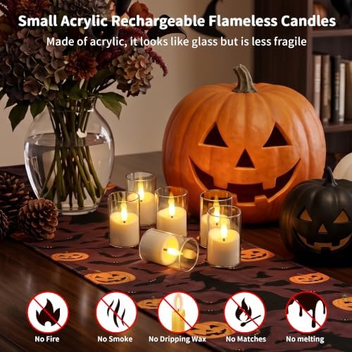 Rechargeable Flameless Candles with Timer Remote - Image 5