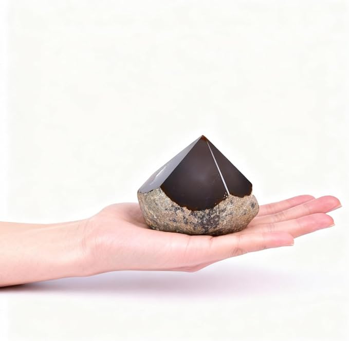Natural Agate Wand Stabilizer Stone Medium Irregular Pillar 1.1-1.7Lbs for Spiritual Grounding Feng Shui Astrology Altar