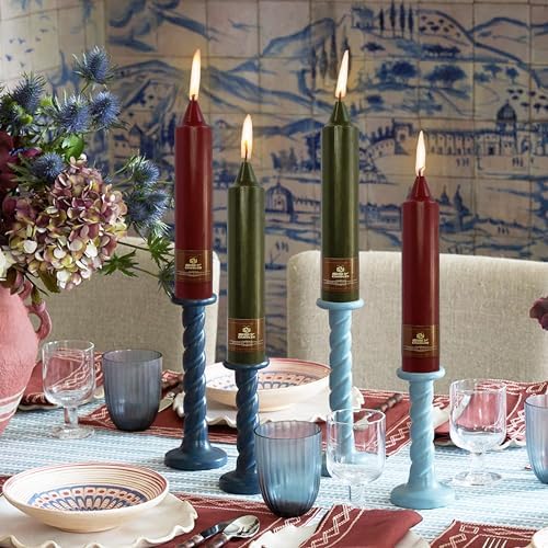 Red Taper Candle Candle Sticks, 7 Inch Mini Pillar Candles, 4PCS Handmade Unscenteds Candlesticks for Festive, Party, Spell, Wedding, Home Decor - Image 6