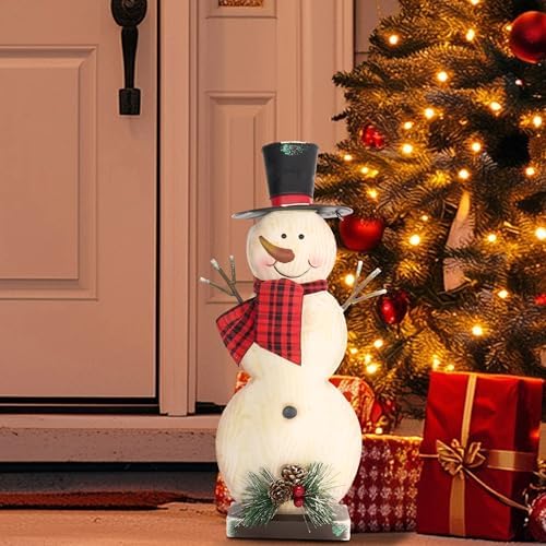 TERESA'S COLLECTIONS Christmas Snowman Outdoor Decorations Xmas Decor - Image 3