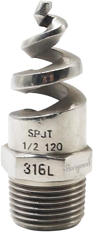 NPT 1/2 spiral aerator lawn, stainless steel 316 hose sprayer nozzle atomizer, for garden, fire proofing, gas and liquid cooling (1 pc)