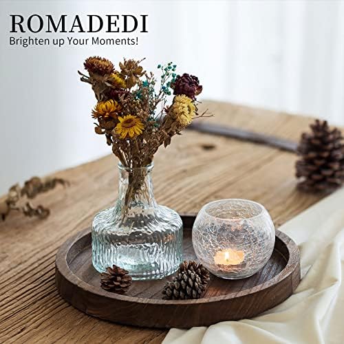 Romadedi Rustic Wood Decorative Candle Tray, 11 in - Image 2