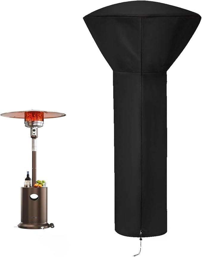 Patio Heater Cover for EAST OAK Patio Heaters UR48BN1, 87in Patio Heater Covers Waterproof with Zipper for OAK Outdoor Heaters-87"H x 33"D x 19"B
