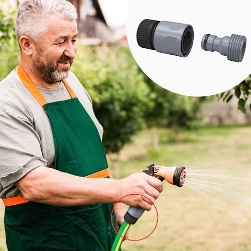 Hourleey Garden Hose Quick Connector 3/4 Inch Plastic Garden Hose Quick Connect Fittings Male and Female Connectors Water Hose End Adapters, 6 Sets - Image 4