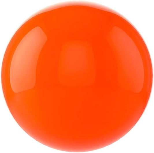 Gazing Globe Decor Ball, Hollow Gazing Ball, Seamless Stainless Steel Polished Reflective Smooth Mirror Garden Sphere Globe, Props of Photography, Garden Home Decor (Orange, Dia: 14 inch/35cm)