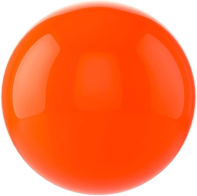 Gazing Globe Decor Ball, Hollow Gazing Ball, Seamless Stainless Steel Polished Reflective Smooth Mirror Garden Sphere Globe, Props of Photography, Garden Home Decor (Orange, Dia: 12 inch/30cm)