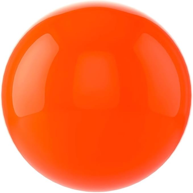 Gazing Globe Decor Ball, Hollow Gazing Ball, Seamless Stainless Steel Polished Reflective Smooth Mirror Garden Sphere Globe, Props of Photography, Garden Home Decor (Orange, Dia: 6 inch/15cm)