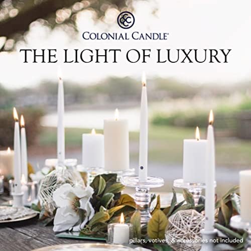 Colonial Candle Unscented Taper Candle, Handipt Collection, Evergreen, 10 in, Pack of 6 Candlesticks - Up to 8 Hours Burn - Image 4