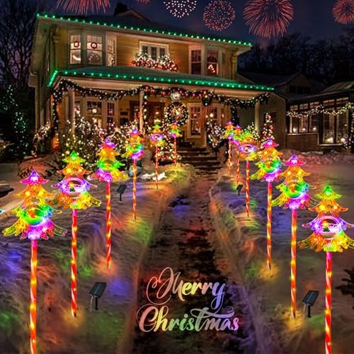 30.7'' Christmas Solar Stake Lights Outdoor Garden Decorations by Unknown