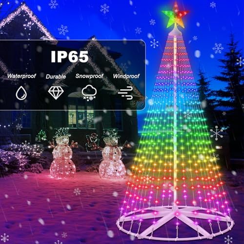 9.48FT 510LED Smart Christmas Tree Lights Outdoor, Lighted Christmas Tree - Image 6
