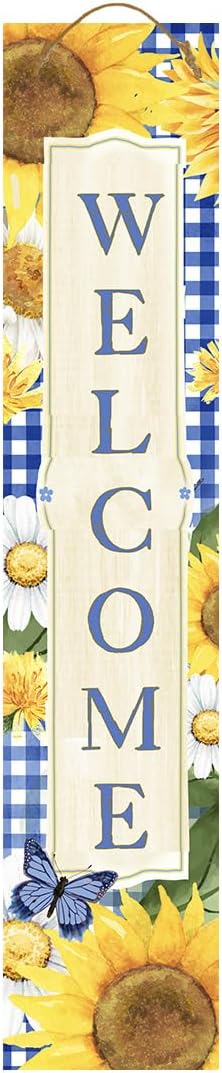 Briarwood Lane Summer Double Sided Reversible Pine Porch Leaner 47x9.5 Country Flowers For Summer Porch Leaner