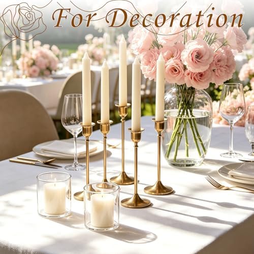 12 Pack Small Glass Cylinder Vases for Centerpieces, 4 Inch - Image 5