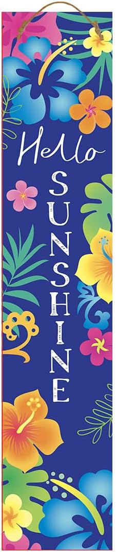 Briarwood Lane Spring Double Sided Reversible Pine Porch Leaner 47x9.5 Fun Florals For Spring Porch Leaner