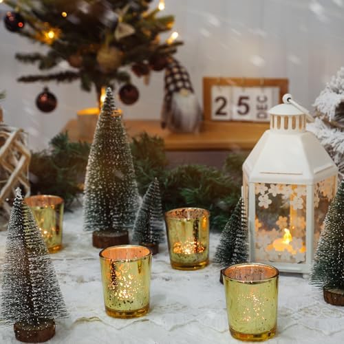 UPBUD Gold Votive Candle Holders Set of 24 - Image 4