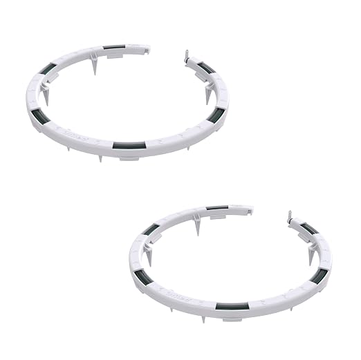 10 Pack - Premium Hevy Duty Drip Irrigation Watering Ring for 1/8" .125 Inch Tubing, Halo, Circle, Great for Greenhouse & Commercial Grower Applications (5" Diameter Ring, 10)