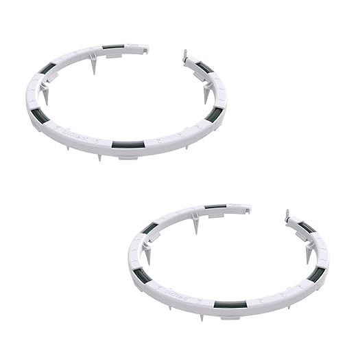 One Stop Outdoor 60 PCS Premium Hevy Duty Drip Irrigation Watering Ring, Halo, Circle, Great for Greenhouse & Commercial Grower Applications (5" Diameter Ring, 60)
