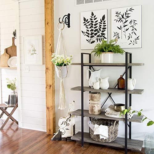 6-Inch Outdoor Indoor Decorative Iron Lantern Wall Hooks Hangers for Hanging Wind Chimes Hummingbird Feeders Candle Holders(Black, Set of 2) - Image 4
