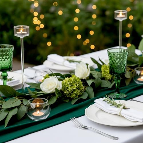 36 Pcs Glass Candle Holders for Table Centerpieces- Small Clear Votive Candle Holders Bulk for Wedding, Bridal Shower, Birthday Party Table Decorations, Fits Standard Tealights - Image 5
