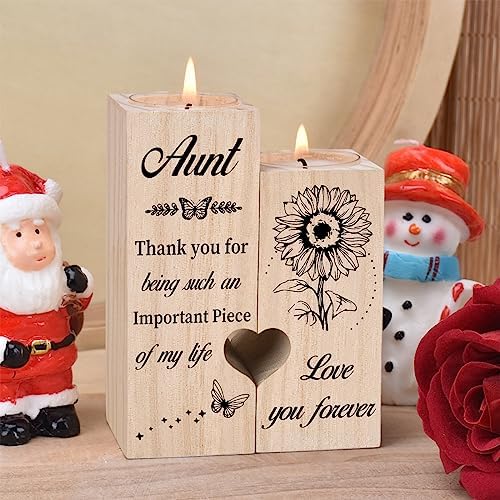 Double Sided Printing Candle Holders, Aunt Gifts from Nieces and Nephews - Image 4