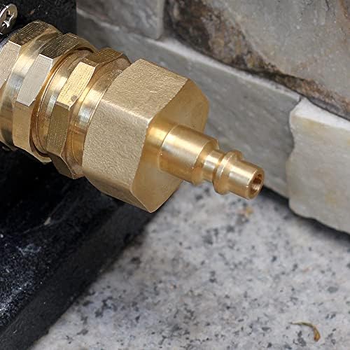 RV Winterize Sprinkler Systems Blowout Plug Quick Connect Air Compressor 1/4" Adapter | Fits Garden Hose 3/4" Threading Water Blowout Adapter Fitting for RV, Camper and Sprinkler Systems - Image 6