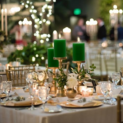 12 Hours Green Votive Candles, 2.0 Inch Unscented Wax Candles for Wedding, Party, Holiday & Home, 24 Packs - Image 4
