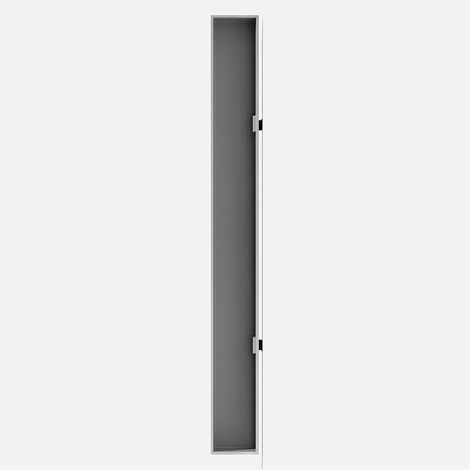 Veradek Forma Series Trough Hanging Planter - Rectangular Planter for Window Sill/Wall Decor | Made from Plastic-Stone Material | Modern Décor for Succulents, Indoor Small Plants