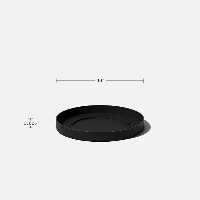 Veradek Mason Series Lima Planter - Round Planter for Indoor or Outdoor Porch/Garden | Made from Plastic-Stone Composite with Drainage Holes | Modern Décor for Succulents, Flowers, Small Plants