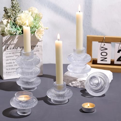 Candle Stick Holder Set of 8, Taper Candle Holders - Image 2
