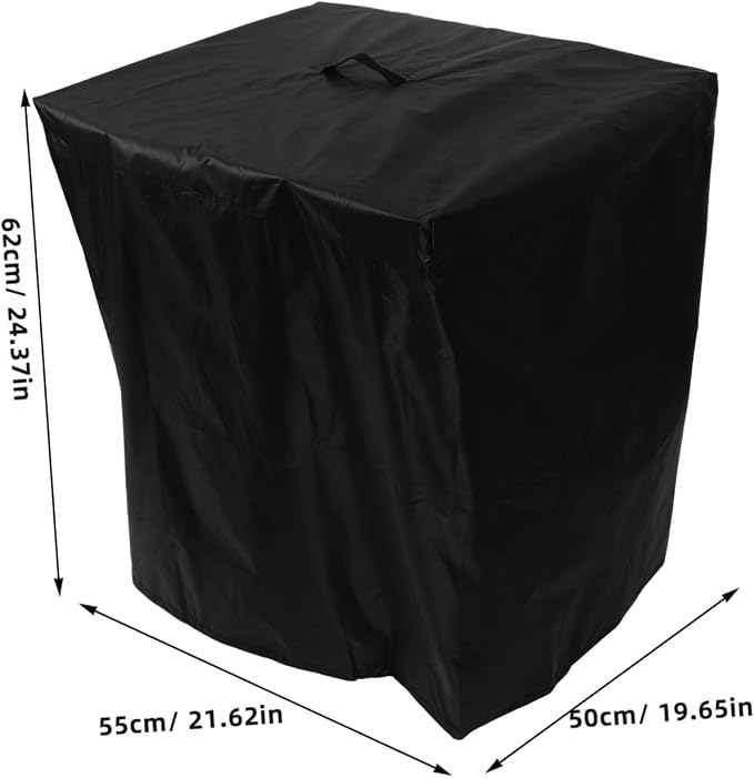 Black Pool Pump Cover with Oxford Cloth for Outdoor Units | Simple Installation, Easy Maintenance, Snug Fit, Effective Protection for Garden Filter Equipment