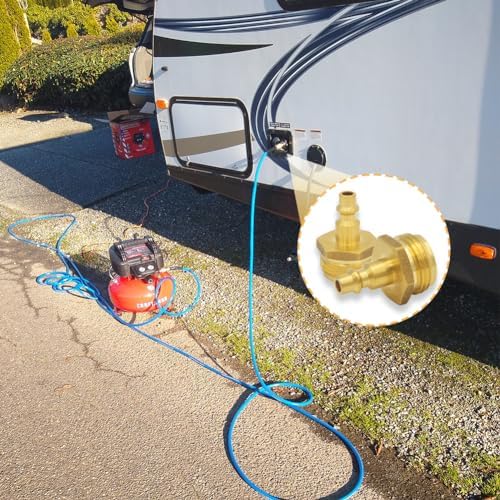 Hooshing 2PCS Winterize Blowout Adapter 1/4" Quick Connect to 3/4" GHT Male - Image 5