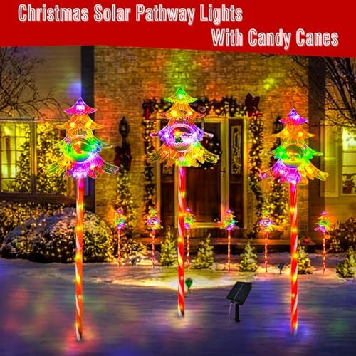 30.7'' Christmas Solar Stake Lights Outdoor Garden Decorations - Image 2