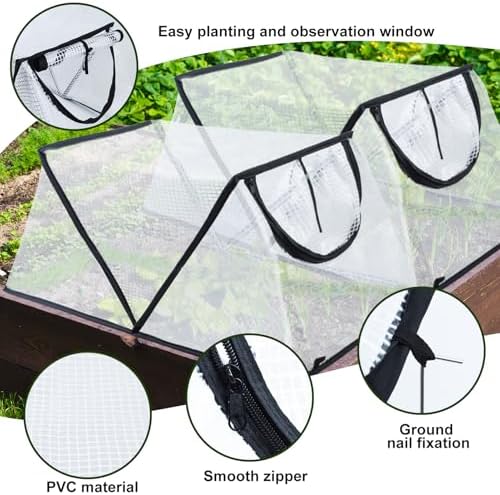 2 Pcs Garden Covers for Raised Beds Garden Protection from Animals 31×13×14 - Image 4