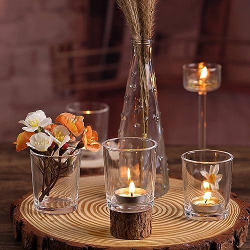 DARJEN 60 Pcs Votive Candle Holders Clear Tea Lights Candle Holder - Image 4