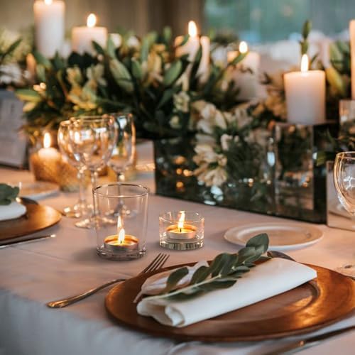 72pcs Clear Assorted Votive Candle Holders, Glass Candle Holder for Wedding Decor, Tealight Candle Holder for Table Centerpiece, and Party Decor - Image 6