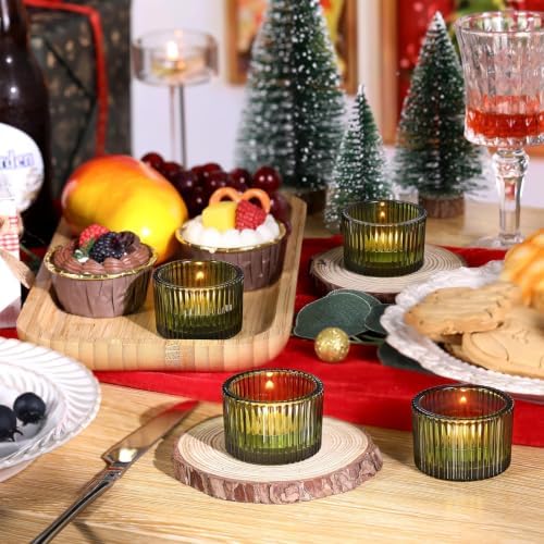 Lanttu 12 Pcs Green Tealight Candle Holder 2'' x 1.4'' - Image 5