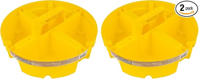 Bucket Boss - Bucket Stacker Small Parts Organizer, Bucket Organization (15051), Yellow (Pack of 2)