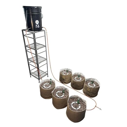 Grow Tent Drip Irrigation System - Blumat Watering Kit for 6 Small Pots (2-7 Gallon) - Automatic Grow Tent Watering System with Efficient Preset Blumat Sensors (Bucket not Included)