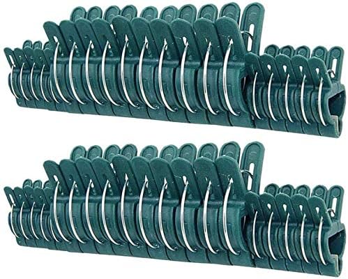 80 Piece Green Gentle Gardening Plant & Flower Lever Loop Gripper Clips, Tool for Supporting or Straightening Plant Stems, Stalks, and Vines