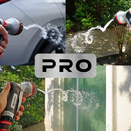 Eden PRO Metal 6-Pattern Hose Nozzle: Front Trigger, Cyclonic Turbo Spray - Image 4