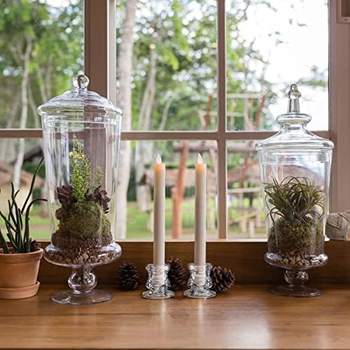 NITIME Candlestick Holders Bulk - 12PCS Taper Candle Holders for Table Centerpiece - Thick Glass Candle Holders for Wedding, Party and Festival Decoration - Image 5