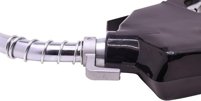 3/4" Inch Black NPT Automatic Shut-Off Fuel Nozzle,Fuel Hose Swivel,16GPM High Flow,BP Hand Guard,Hanging Hook 13/16"Spout,Fuel Transfer Pump Diesel Gasoline Nozzle,Cold Weather Applications