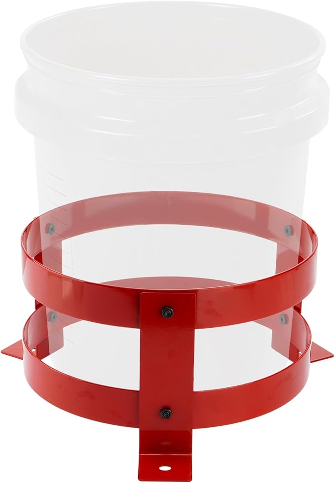SPARKWHIZ 5 Gallon Bucket Holder 12 Inch Diameter, Bucket Holder Rack for RV, Truck, Cart, UTV, Landscape Trailer