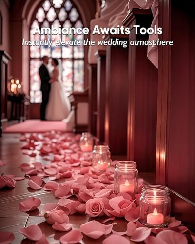 Amagic 12Pack Pink Flameless LED Tea Lights Candles Battery Operated - Image 6