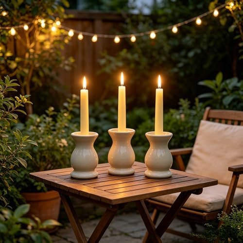 20-Pack Yellow Taper Candles Unscented, 10 Inch Tall Dinner Table Candlesticks for Wedding Centerpieces, Bulk Tapered Candles Long Burning Smokeless Dripless, Bright Decorative Candles for Home Decor - Image 5